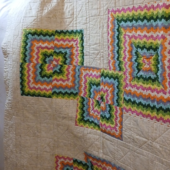 Handmade Colorful Quilt - Picture 5 of 14
